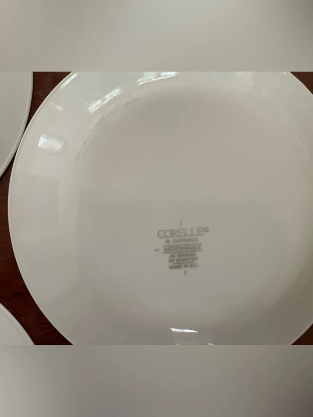 Corelle (6) Winter Frost White Bread & Butter Plates 6¼” , excellent condition